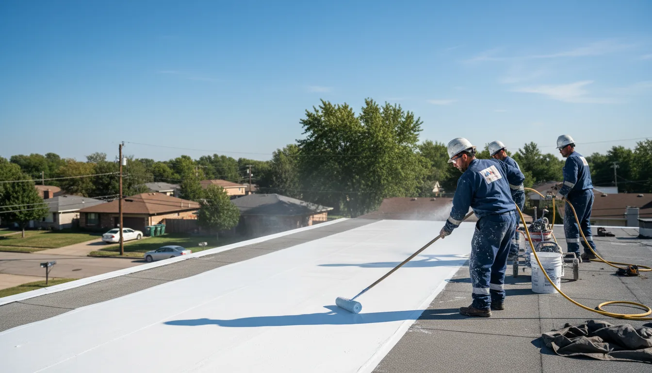 Commercial roof coating in Yates Center, KS near me
